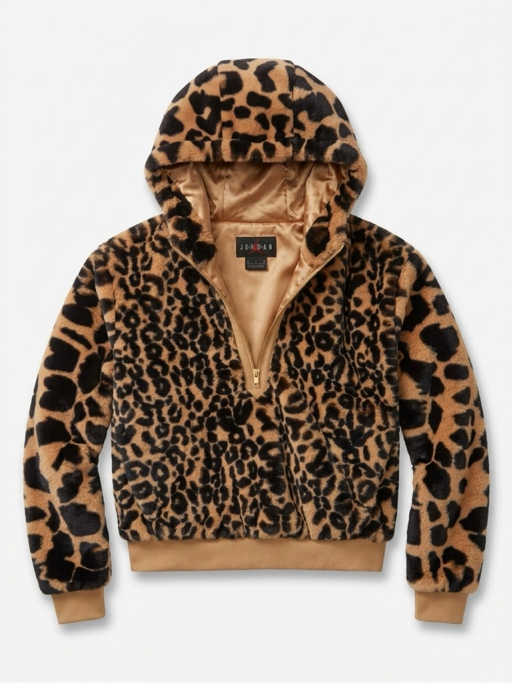 Authentic Air Jordan Court to Runway Faux Fur Hoodie